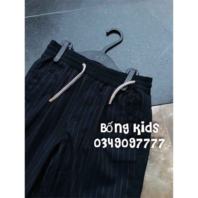 Quần Jogger Vải Kẻ Xanh Than ZR