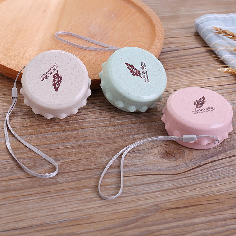 Cốc uống nước bằng rơm lúa mì có thể gập lại an toàn và tiện lợi