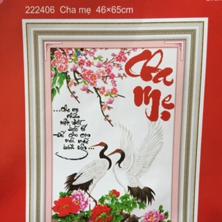Tranh thêu cha mẹ 222406