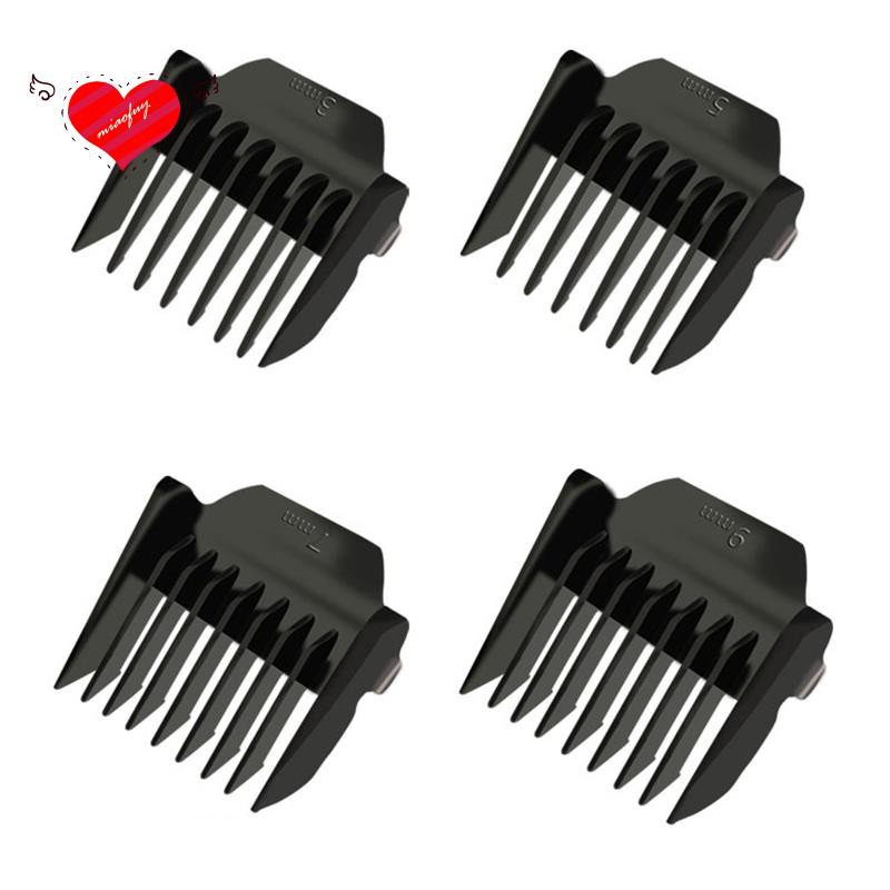 Set 4 Lược Giới Hạn Màu Đen Thay Thế Cho Tông Đơ Philips 3mm 5mm 7mm 9mm
