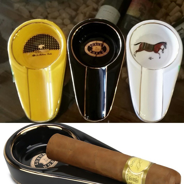 Gạt tàn xì gà Cohiba 1 điếu chất liệu sứ sang trọng