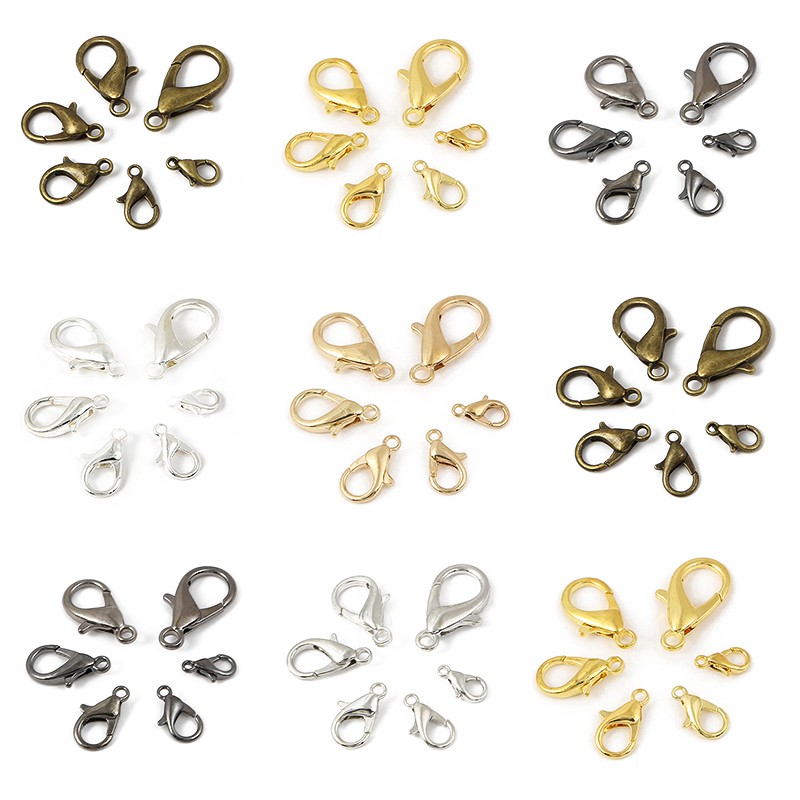 Beadia Set 10 Khóa Tôm Hùm Beadia Nhiều Kích Cỡ Làm Trang Sức Thủ Công
