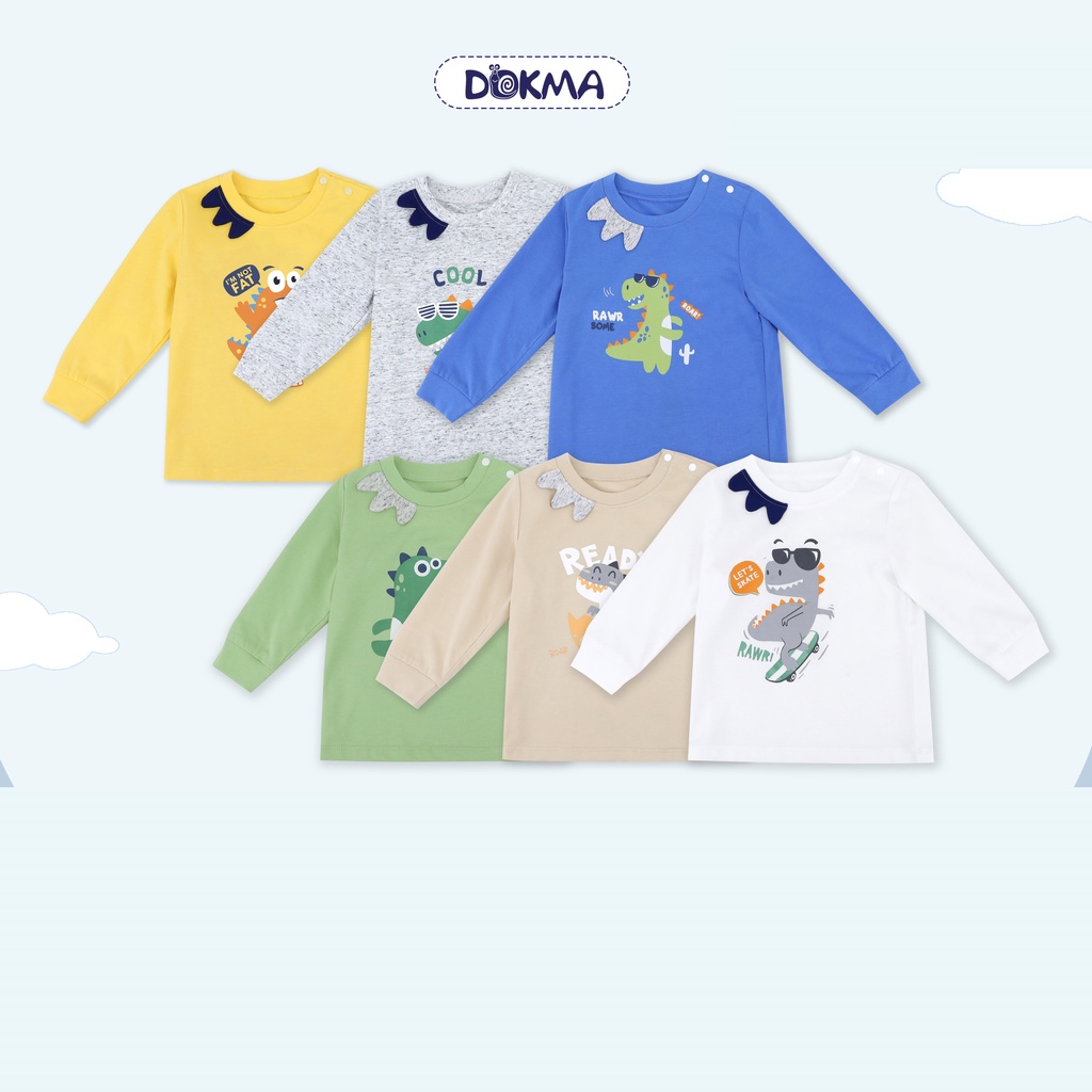 DA1114 Áo cài vai dài tay Dokma