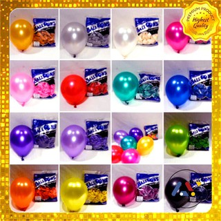 Bong bóng nhũ Thái Lan BK Latex 10" bịch 25 quả - bong bóng nhũ trang trí sinh nhật hàng cao cấp