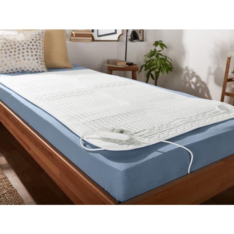 Đệm điện sưởi ấm Medisana, nệm sưởi điện chất liệu cotton, lông cừu có thể giặt.GEM - Hàng Đức