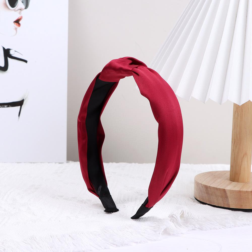 NEXTVN Băng Đô Satin Màu Trơn Thời Trang Dùng Rửa Mặt Trang Điểm
