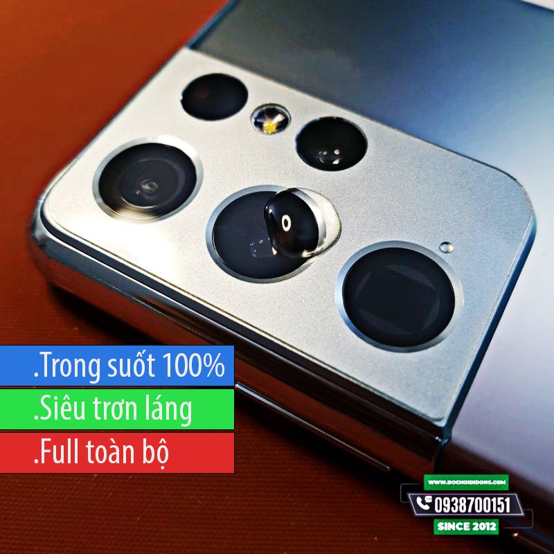Miếng Dán Nano Camera Samsung S21/ S21 Plus/ S21 Ultra Tăng cường lực chống vỡ Full Trong Suốt