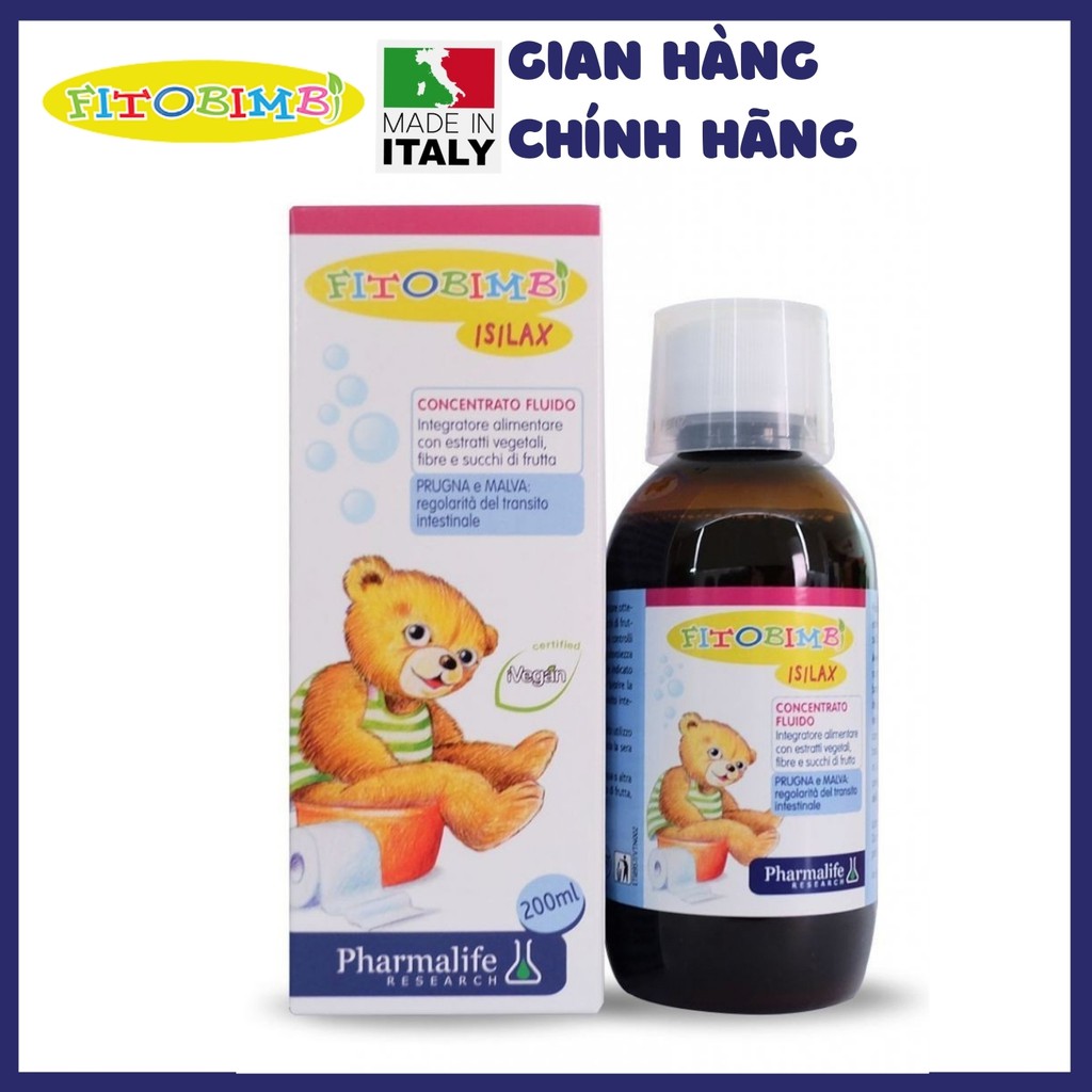 Fitobimbi Isilax - Hỗ trợ giảm nguy cơ táo bón ở trẻ nhỏ (200ml)