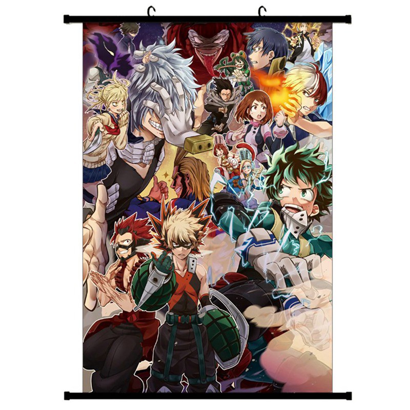 Poster in hình nhân vật phim Anime My Hero Academia cao cấp