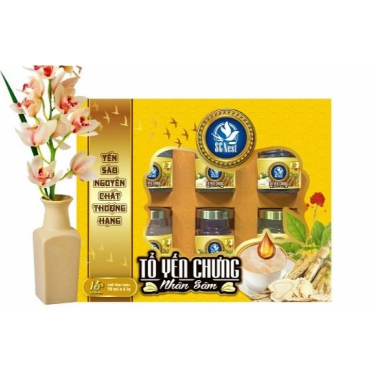 Nước yến sào SCNEST nhân sâm 15% yến tổ cao cấp