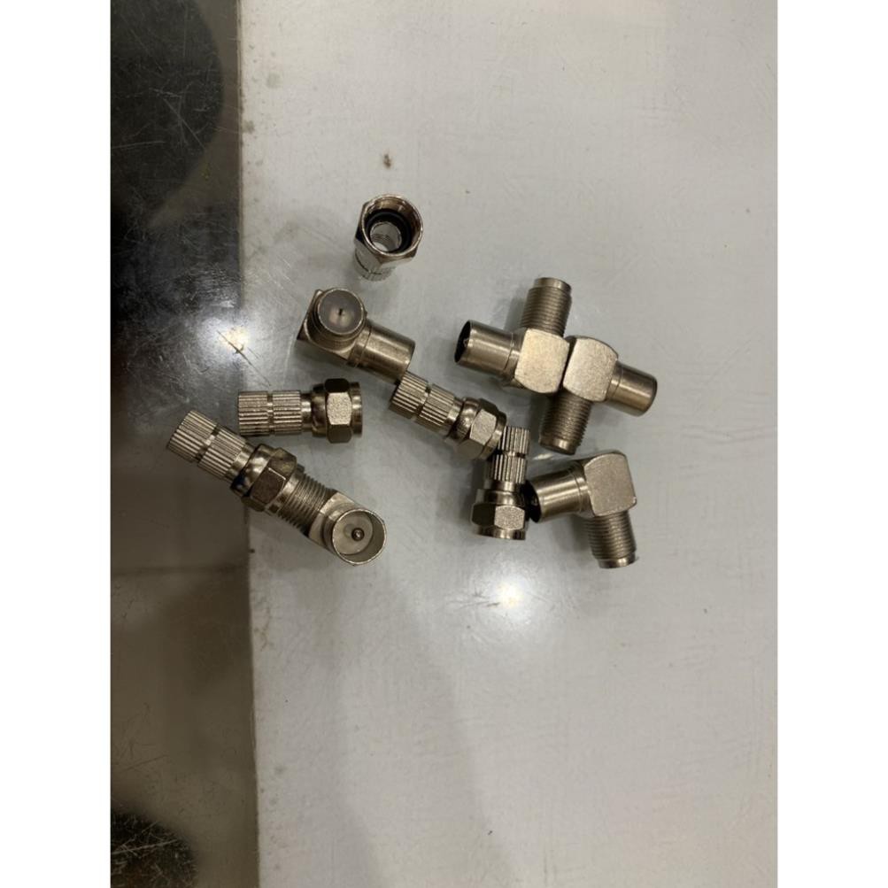 jack ,rắc tivi F5 nén,rắc F đực cong ,bóp dọc dùng cho dây ăng ten gắn vào tivi 5 cặp