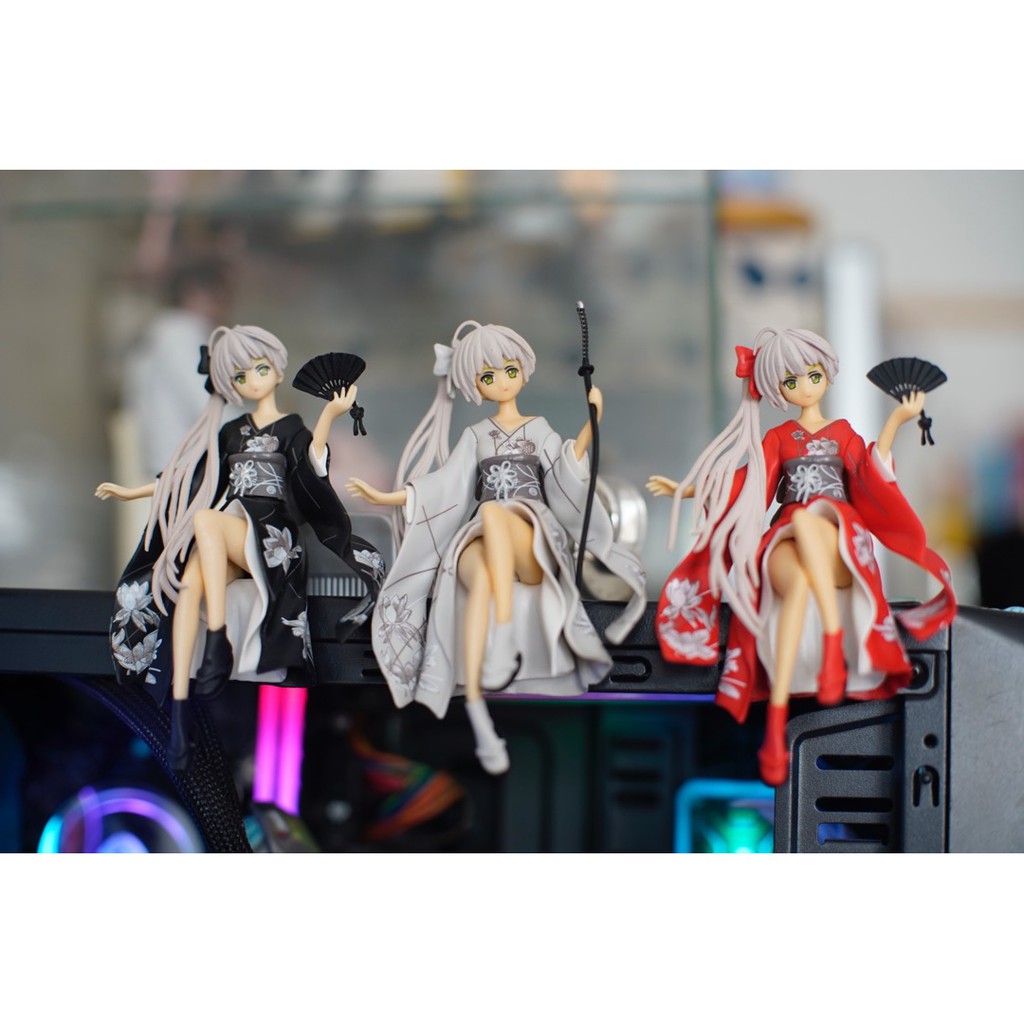 Mô hình đồ chơi nhân vật hoạt hình Nhật Bản Kasugano sora mặc kimono có kèm bục ngồi
