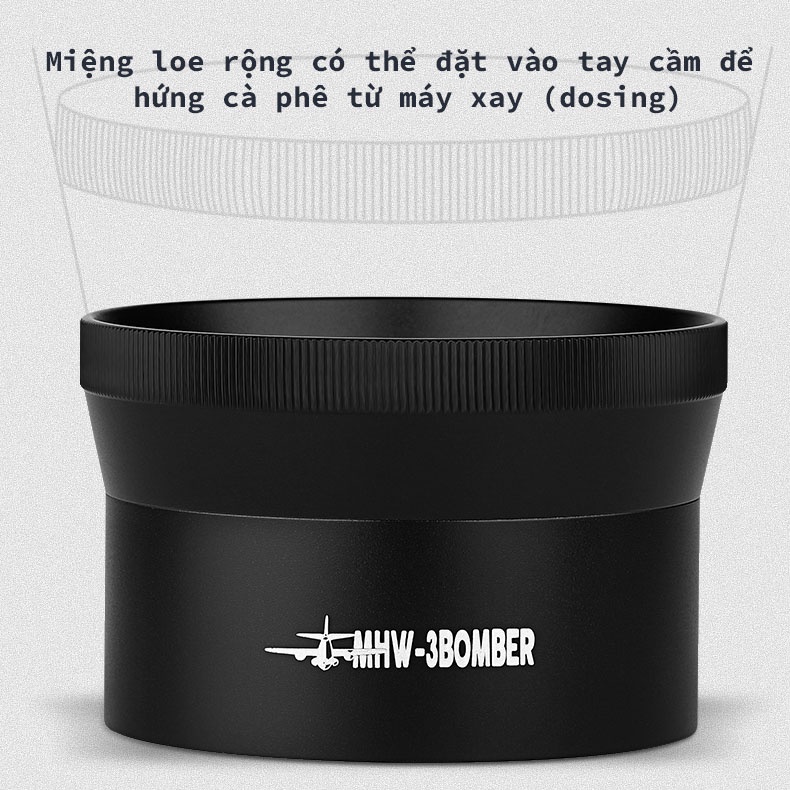 Dụng Cụ Đong Hứng Kết Hợp Sàng, Làm Tơi Bột Cà Phê MHW-3Bomber