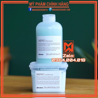 DẦU GỘI XẢ DÀNH CHO TÓC NHUỘM DAVINES MINU 250ML - CHÍNH HÃNG