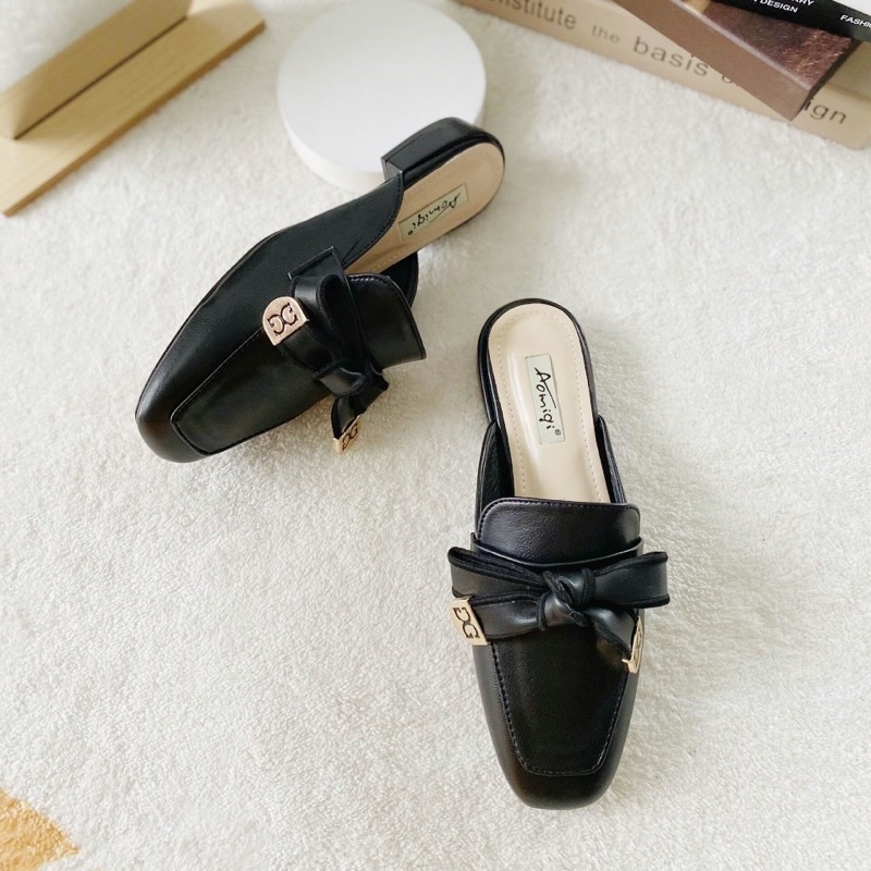 Dép Sục Nơ Mũi Vuông