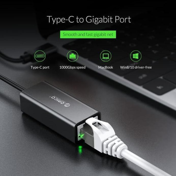 Cáp chuyển đổi Usb 3.1 Type C sang Lan Rj45 Ethernet Gigabit Orico Xc-R45 1