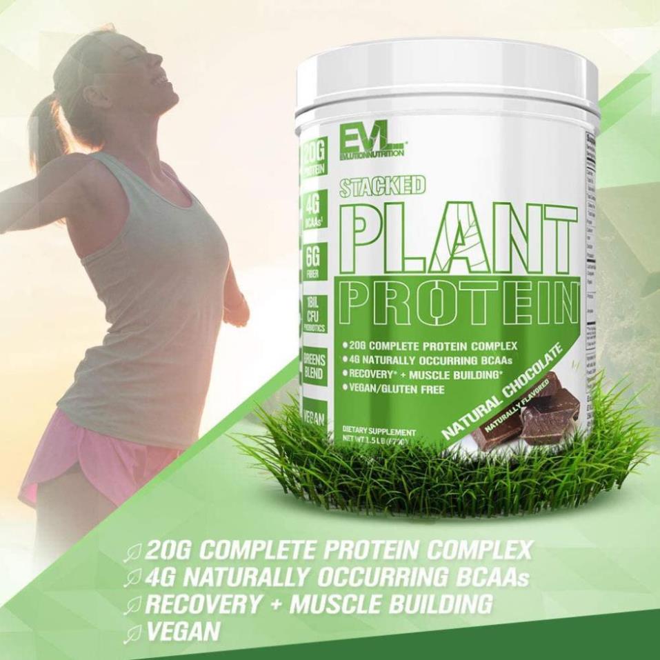 Stacked Greens Đạm Thực Vật Vegan Pro Bổ Sung Protein Cho Cơ Thể EVLUTION STACKED PLANT PROTEIN 1.5LBS