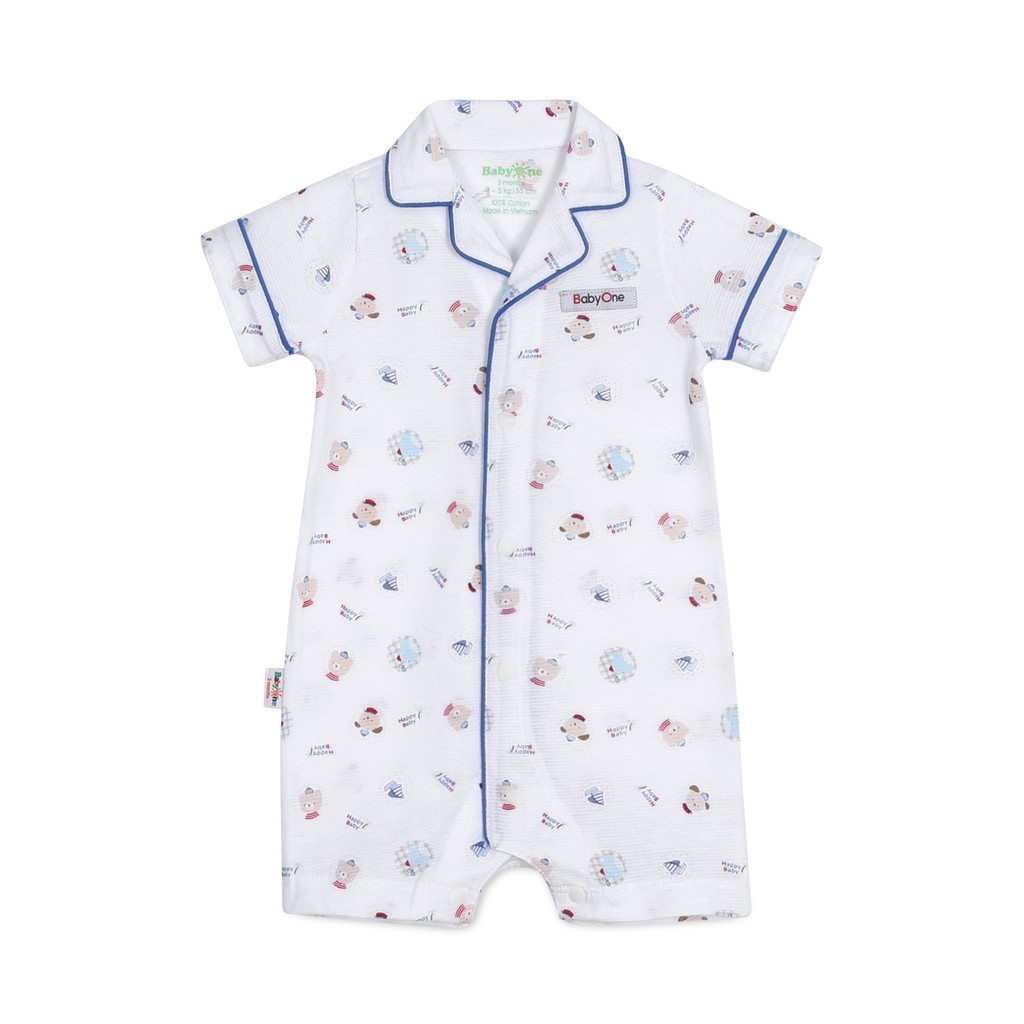 Bộ liền quần pyjamas bé trai 1341- BabyOne