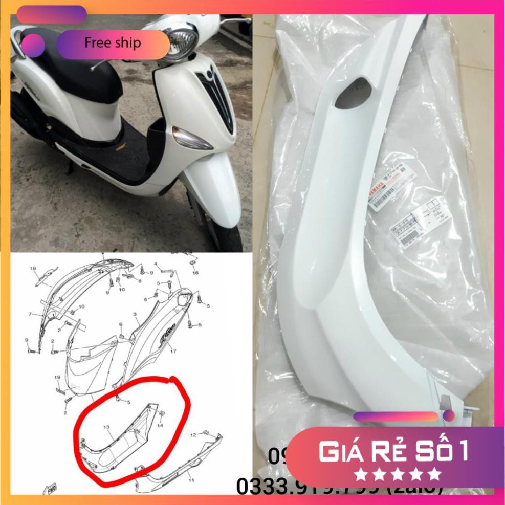 FREEShip Ốp lườn gầm Nozza Yamaha - Màu trắng