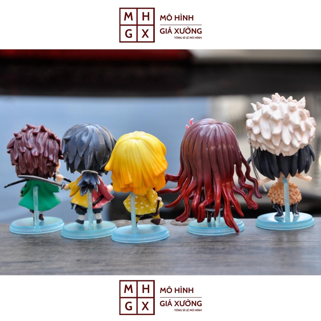 Mô hình Kimetsu no Yaiba mini zenitsu nezuko chibi cute phô mai que siêu dễ thương, figure anime thanh gươm diệt quỷ