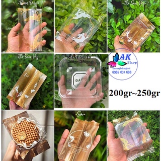 Set 10 khay + túi bánh trung thu 200gr