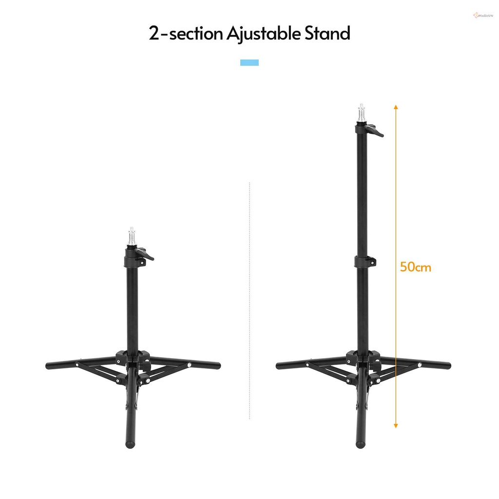 Giá Đỡ Đèn 2 Phần 50cm 1.5KG 1 / 4-inch new 725 Có Thể Điều Chỉnh Hỗ Trợ Quay Video