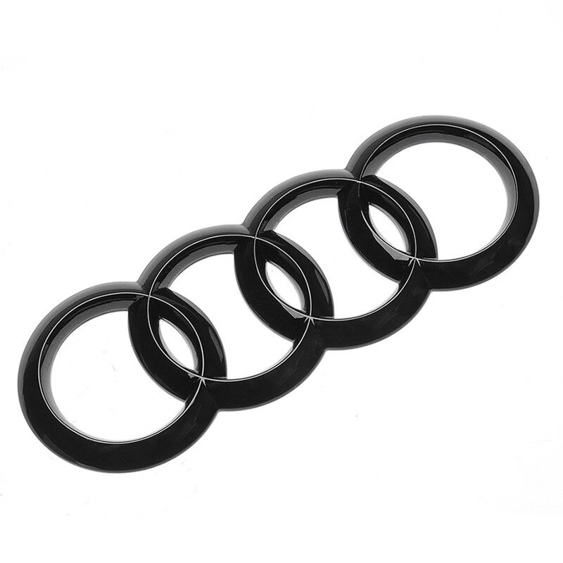 Miếng Dán Logo 4 Vòng Nhẫn Trang Trí Cho Xe Hơi Audi A4 A6 Q7 Q5 Q3 TT A4L A6L