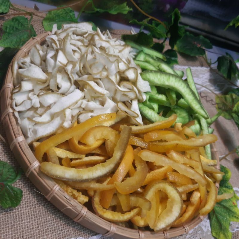 MIX 3 Loại Vỏ Bưởi Sấy Lạnh Dẻo Cao Cấp Hộp 300gr