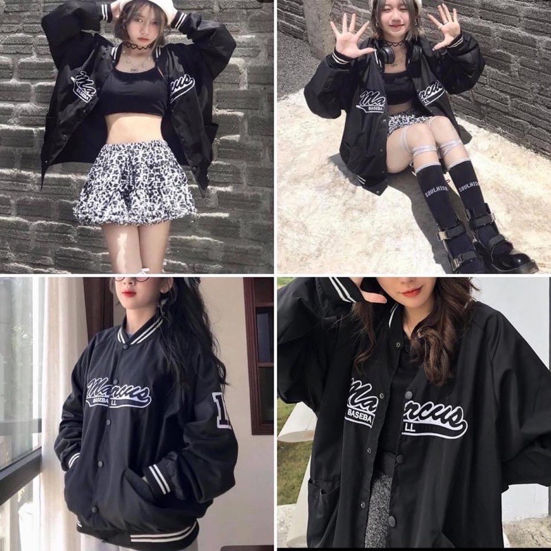 Áo Khoác Dù BOMBER MAR.CUS UNISEX❤Form rộng(Chất vải Dù dày xịn 2 lớp)[FREESHIP] | BigBuy360 - bigbuy360.vn