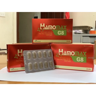 Hamomax sản phẩm giúp hạ mỡ máu, gan nhiễm mỡ, trợ huyết áp hộp 30v
