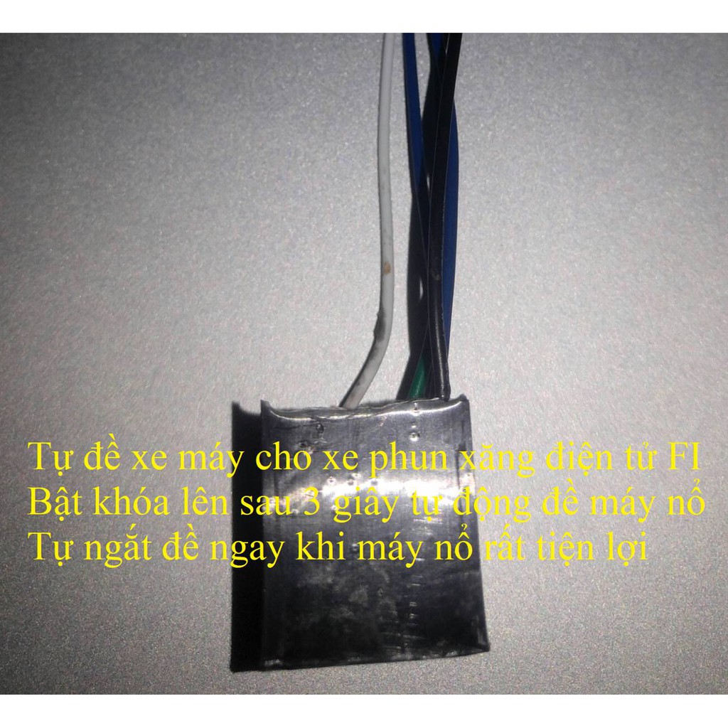 Tự đề xe máy, tự khởi động xe máy khi bật khóa