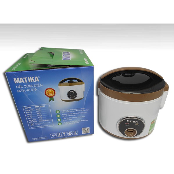 Nồi cơm điện Matika MTK-RC09 1.8L