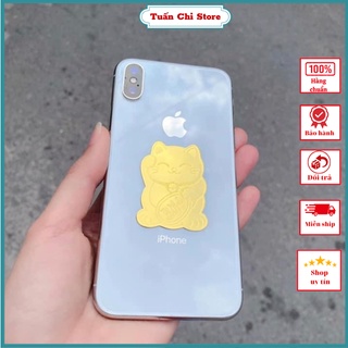 Mèo Thần Tài Dán Điện Thoại ⚡Hàng Loại 1 To⚡ Mèo Mạ Vàng Chiêu Hút Tài Lộc, May Mắn, Phụ Kiện Điện Thoại Đẹp FREE SHIP