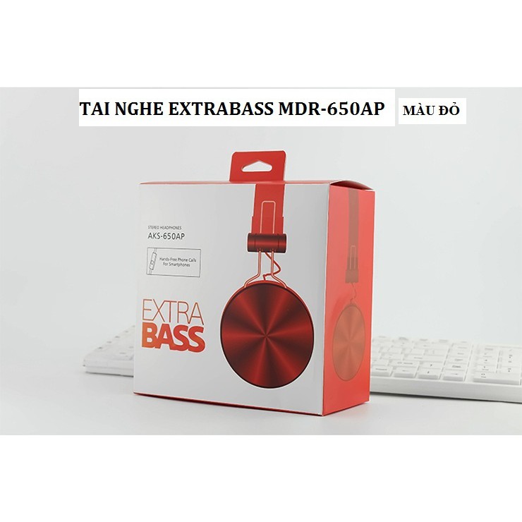 Tai nghe chụp tai thể thao siêu bass (Màu đỏ) - hàng nhập khẩu - H_Shop_VN