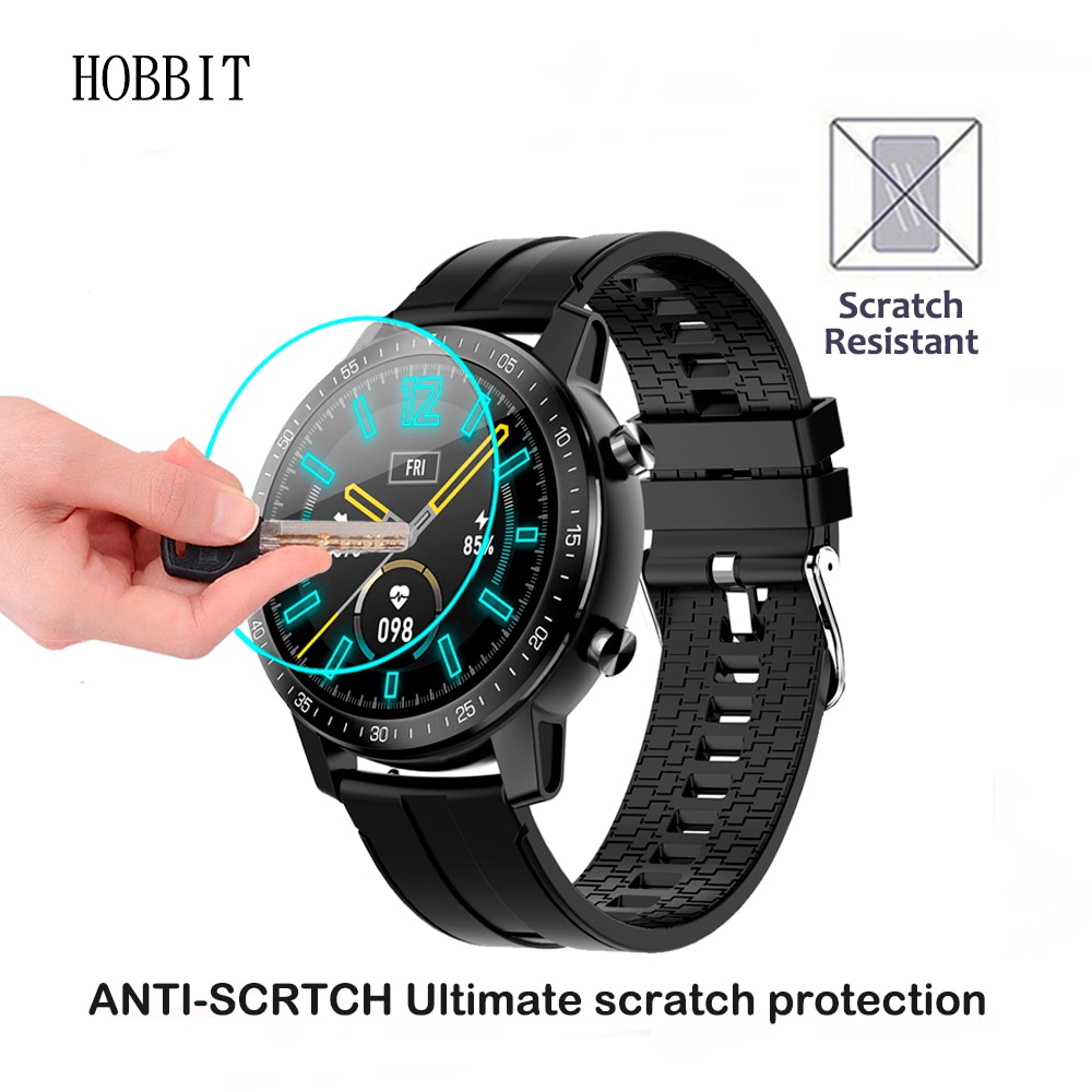 2PCS 2.5D Clear Scratch Resistant Guard Film For SENBONO S30 2020 Smart Watch Screen Protector Tempered Glass For SENBONO S30