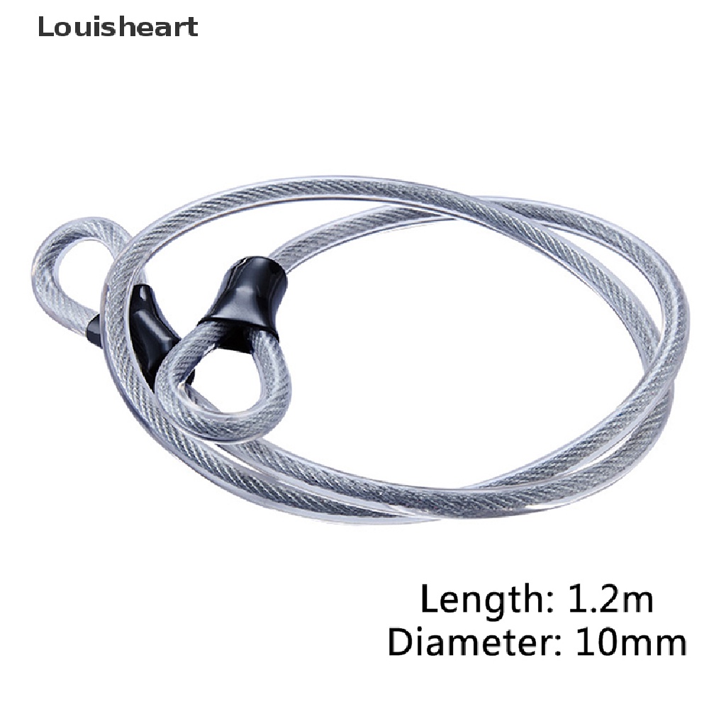 Dây Khóa Xe Đạp Chống Trộm 10mm 1.2m Louisheart