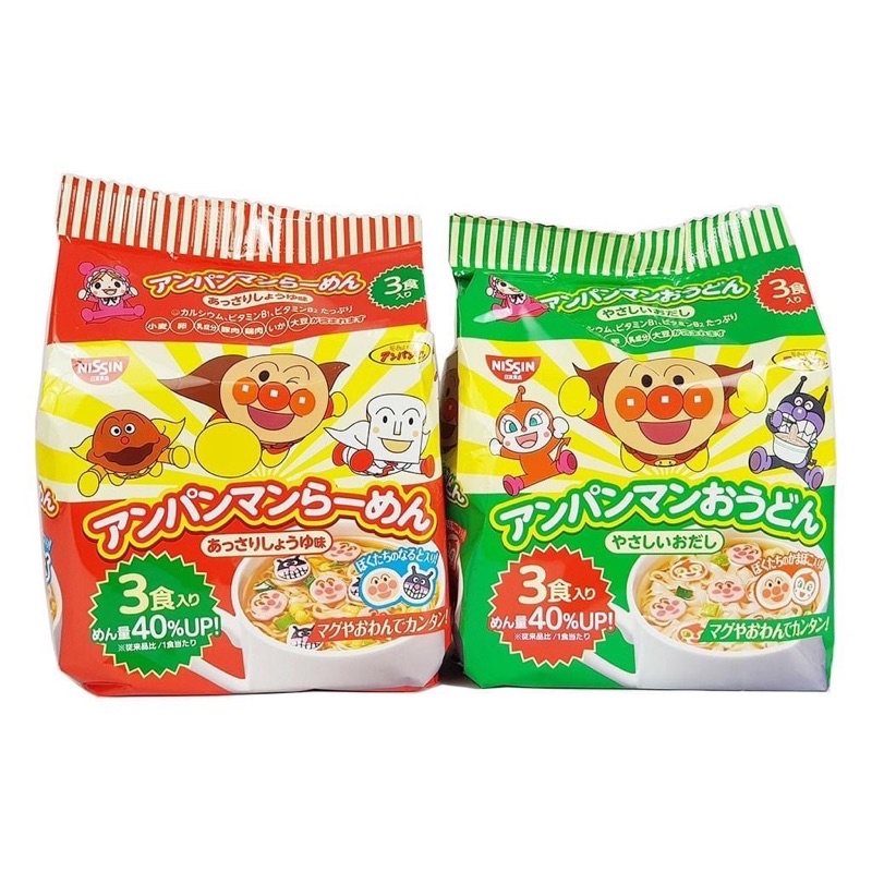 Mì NISSIN CHÚ HỀ ANPANMAN 90G (3 Gói Nhỏ) Date 27/5