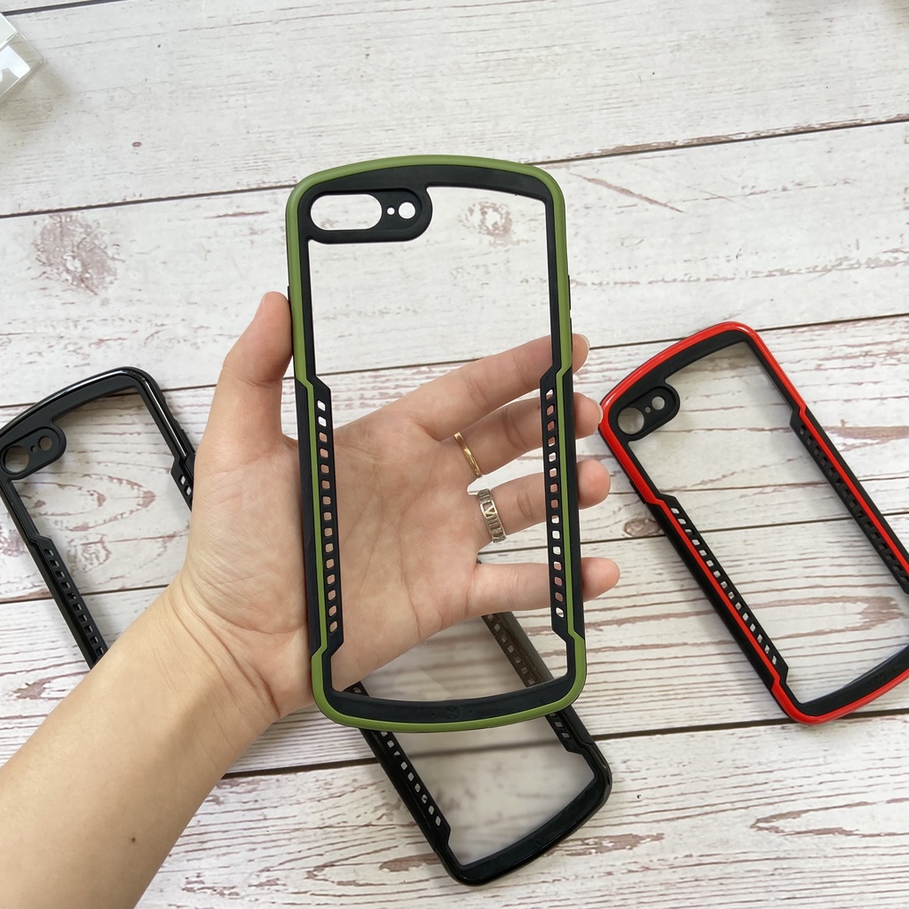 Ốp lưng XUNDD iPhone 7+/ 8 Plus, iPhone 7/ 8/ SE 2/ SE 3  -Chống sốc, Lưng trong, Cạnh màu -
