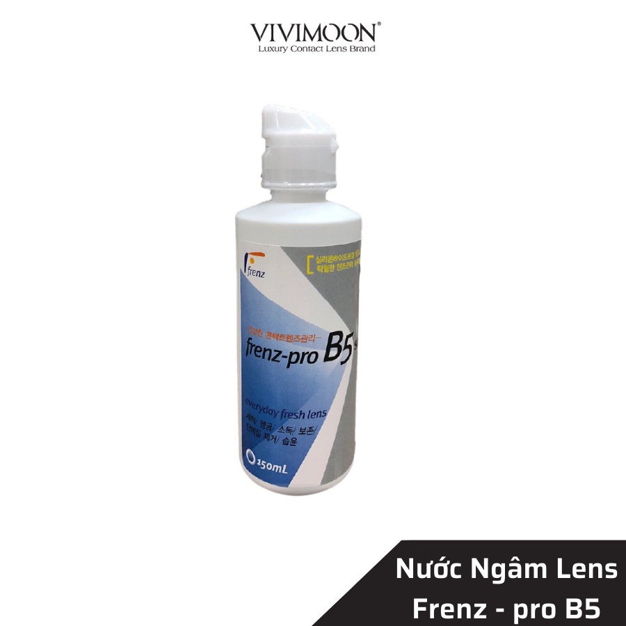 [Mã FMCGMALL giảm 8% đơn từ 250K] Nước ngâm lens Hàn Quốc VIVIMOON frenz-pro B5 150ml