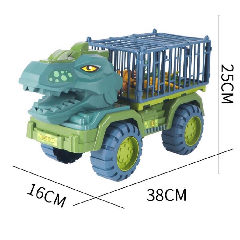 Đồ chơi xe khủng long chở thú (có thú sẵn) - Đồ chơi xe cẩu khủng long loại lớn