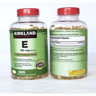 Viên uống bổ sung Vitamin E Kirkland Signature 500 viên _ Hàng Mỹ chính hãng thumbnail
