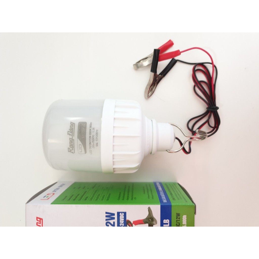 Bóng LED Trụ Kẹp Bình V DC / 12W Rạng Đông Chip Led Samsung