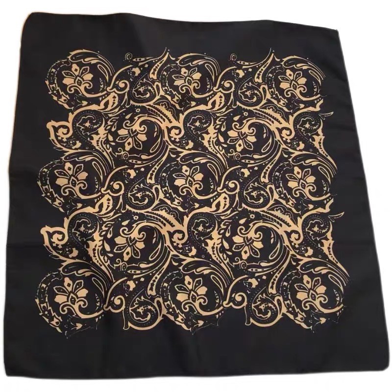 Khăn lụa mini size 53cm hoạ tiết lạ - Maben