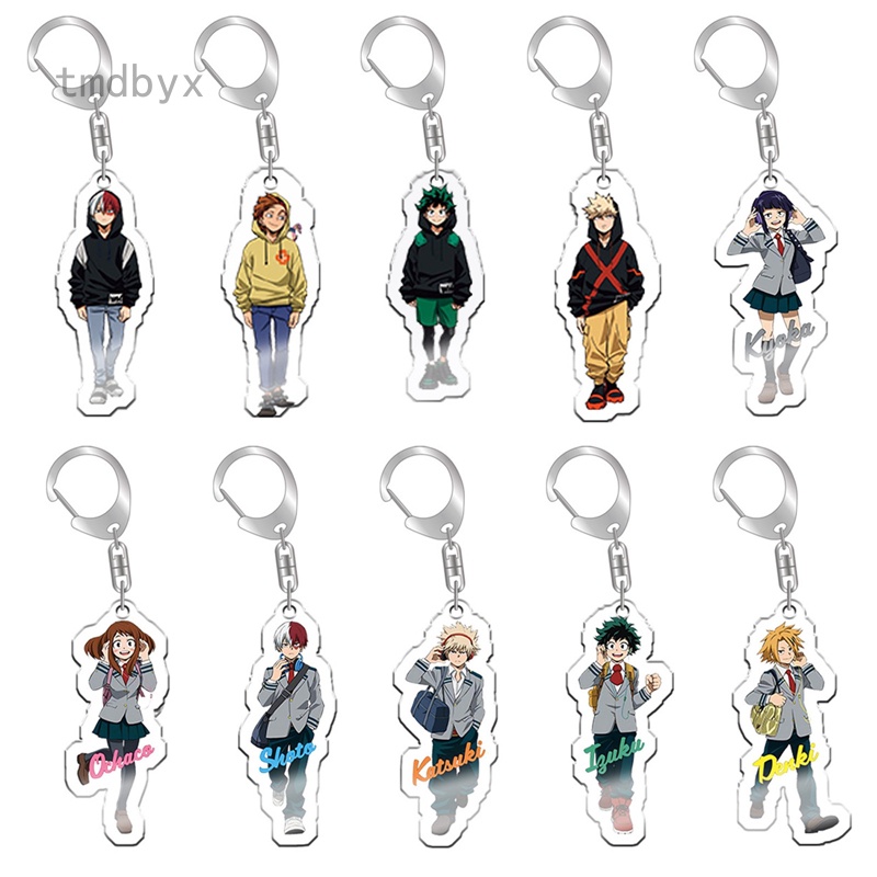 Tmdbyx Móc Khóa Nhựa Acrylic Hai Mặt In Hình Anime My Hero Academia Dễ Thương Dùng Làm Quà Tặng