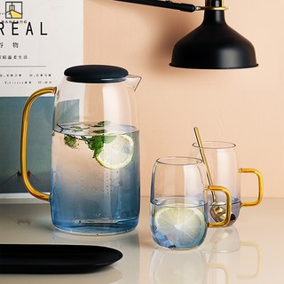 BANFANG Bộ bình và ly thủy tinh cách nhiệt BANGFANG kiểu dáng đơn giản tiện dụng