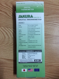 Cặp nhiệt độ điện tử Sakura