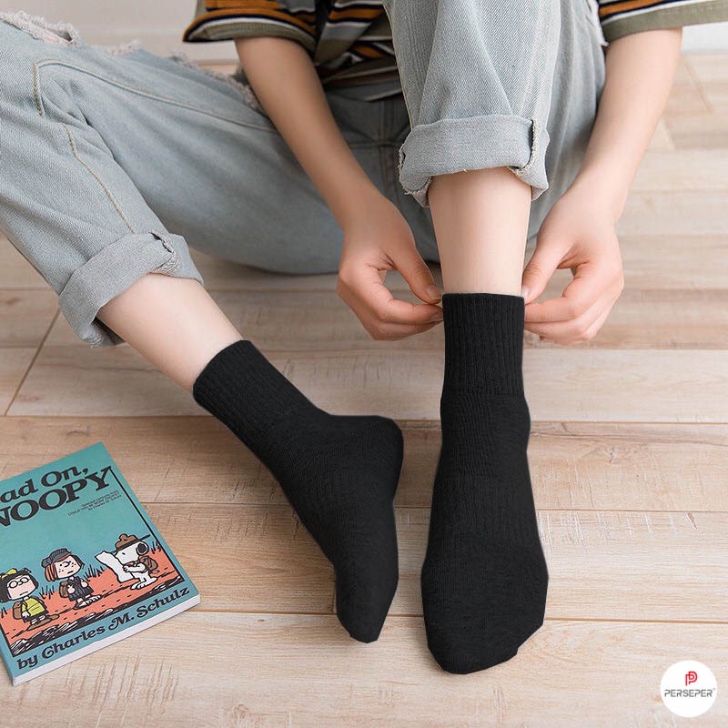 Tất cổ ngắn nữ nam cao cấp, vớ nam nữ chất liệu cotton co giãn bốn chiều - Cherry Shop