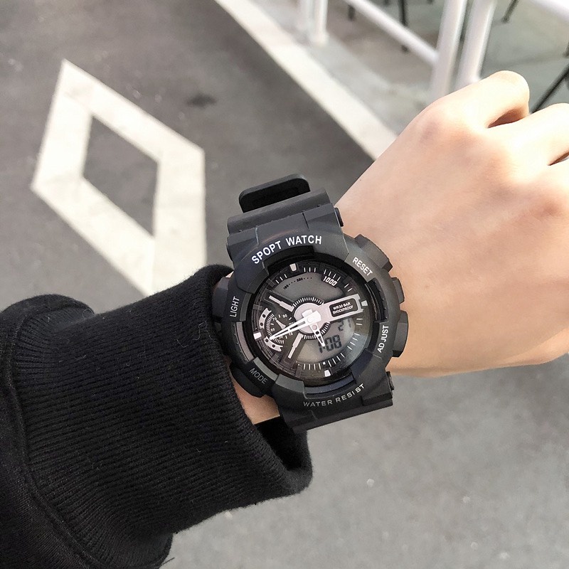 Đồng hồ thể thao nam nữ kim và điện tử Sport watch dây cao su | BigBuy360 - bigbuy360.vn