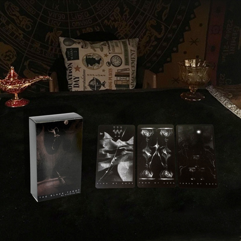 Bộ Bài Tarot Màu Đen Kèm 78 Lá Bài Tarot