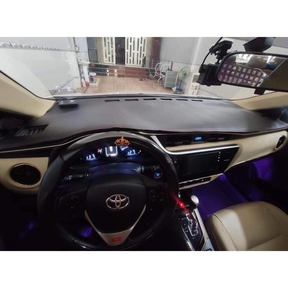 Thảm Taplo xe Toyota Altis ,  da vân Carbon cao cấp-Hàng loại 1